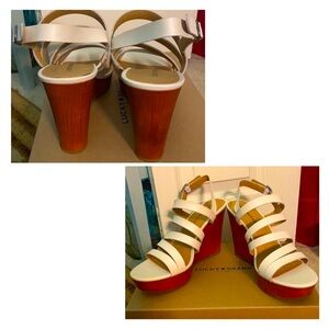 🤍Lucky Brand Women’s 10 White Wedges🤍
